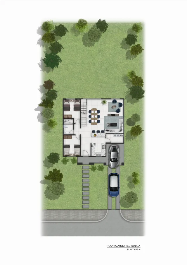 Ground floor of a Vistas del Lago home, from the design archive