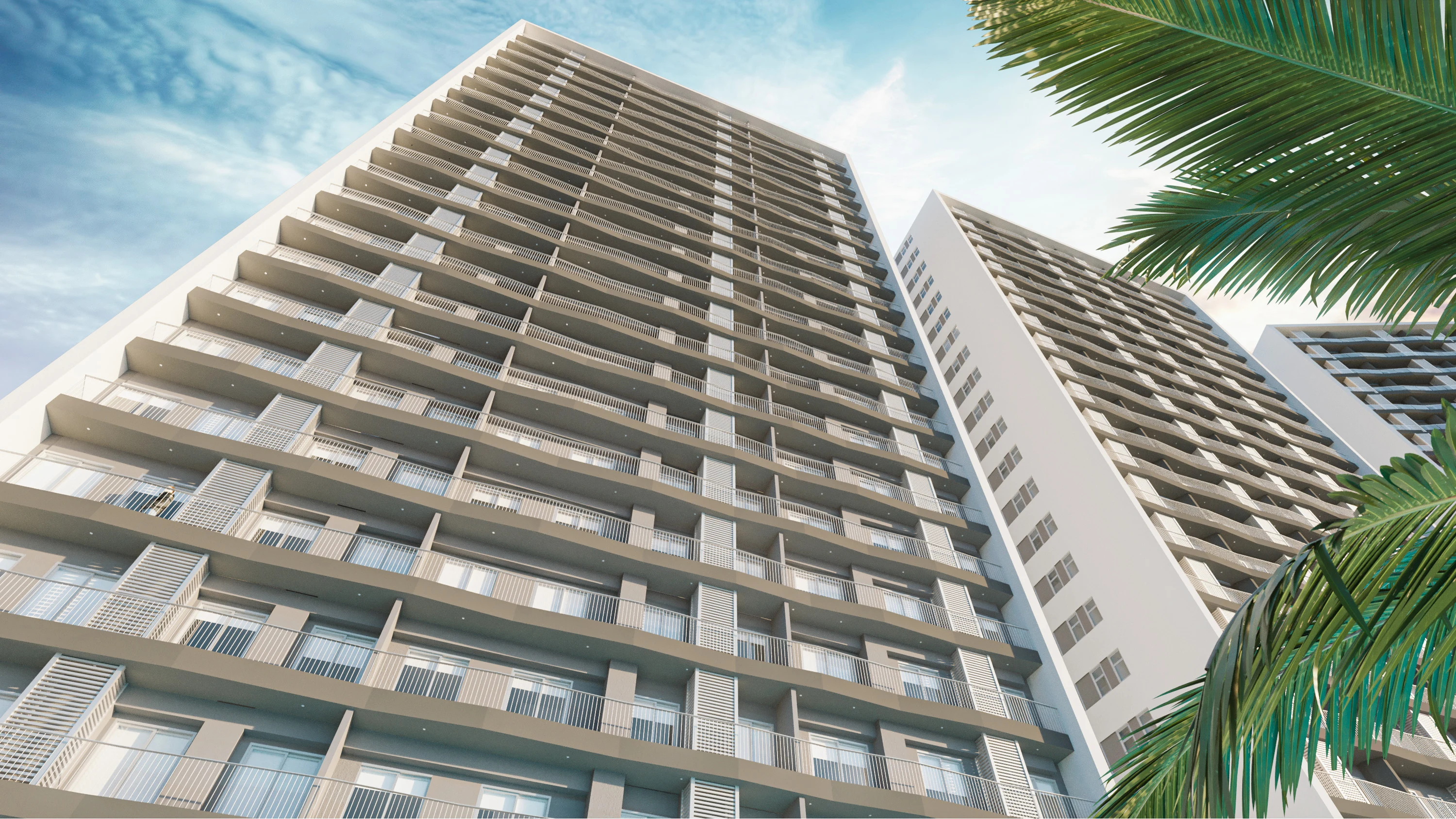 Render exterior de las torres Terrace Park, procedente de GESNOVAMEDIA
